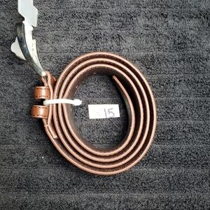 Men's Leather Belt | Size: 34 | Color: Brown | 1-Sided | SKU: W-15 | RRR Belts